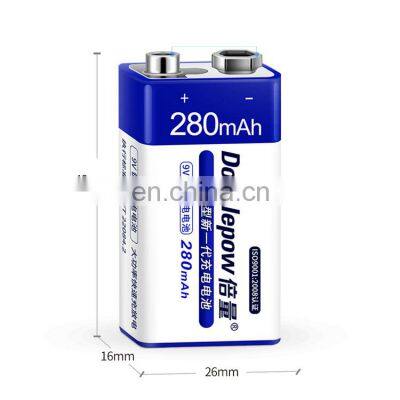 Professional OEM customizable 280mAh 9v Ni-MH rechargeable battery for remote control toys