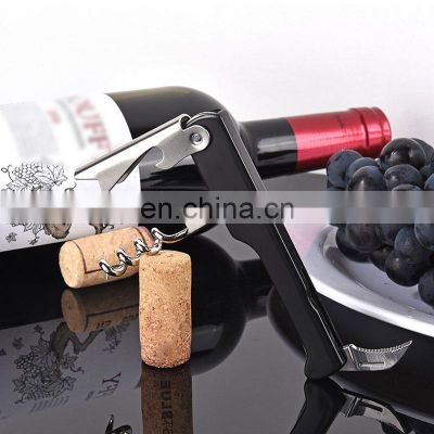 Customised Vertical Tabletop Personal Stainless Steel Corkscrew Handle Plastic Bottle Red Wine Opener