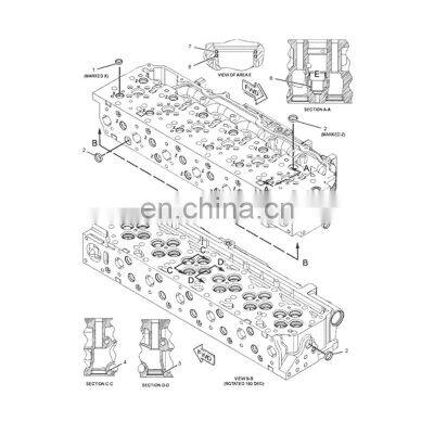 Fully stocked  312-4207 c9 cylinder head