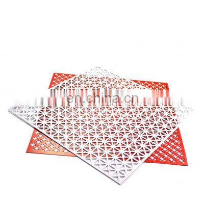 Decorative special hole pattern perforated metal sheet