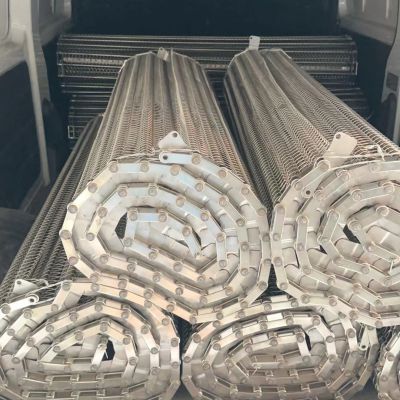 304 316 Stainless Steel Ss Wire Mesh Conveyor Belt Stainless Steel Flat Wire Conveyor Belt For Food Plants, Food Machines