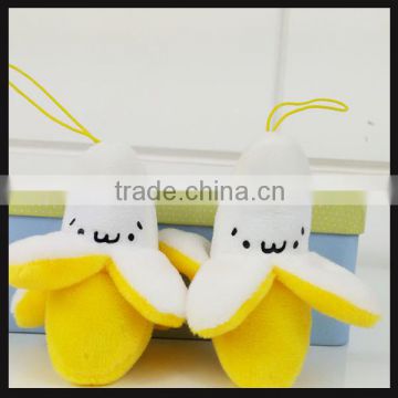 OEM factory made stuffed plush fruit toy keychain for sale