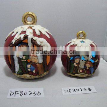 polyresin nativity led