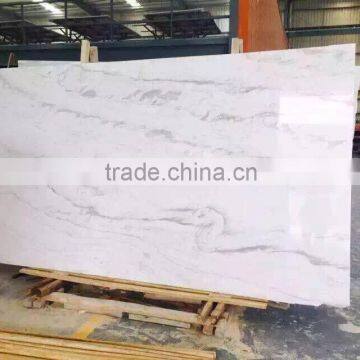 Cheap new Volakas white marble slab