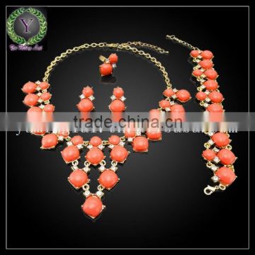 bridal jewelry, rhinestone jewelry set, fashion necklace (HA4122011)