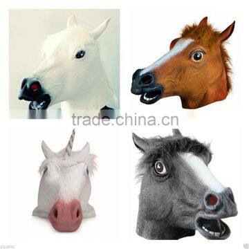 2014 hot sales high quality Rubber Horse Head Mask MK048