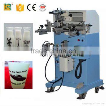 alibaba silk screen printing machine for milk bottle glass bottle printing