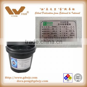 for low metal etching, stainless steel nameplate etching black anti etching ink