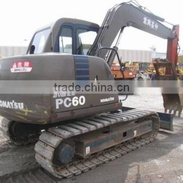original from japan komatsu PC60 hydraulic excavator in china