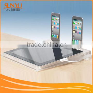 5mm Clear Tabletop Acrylic Ipad Display With Diffterent Logo