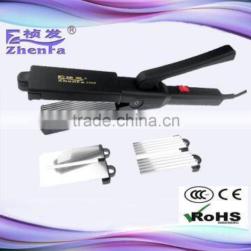 High quality hair straightener and curler hiar salon equipment with four plate ZF-3289