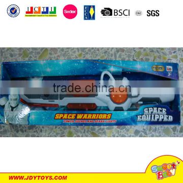 New item long size big item high quality popular battery operated space warriors gun