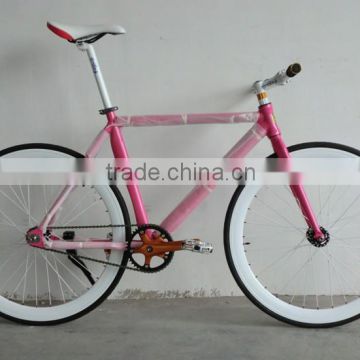 Lionhero Pink Aluminum Fixed Gear Bike