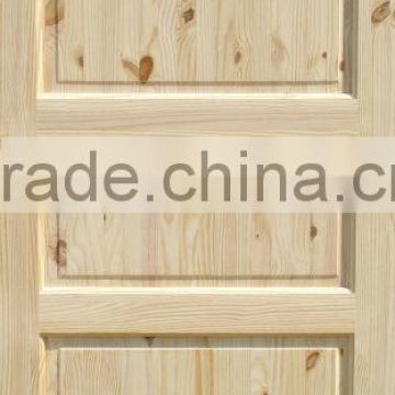 3 raise horiz panels pine solid wood door