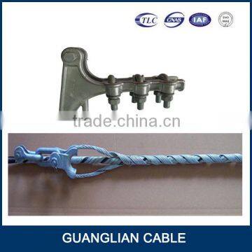 china manufacturing overhead power line fitting OPGW dead end preformed fiber optic tension clamp