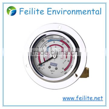 60mm 2.5 inch oil manometer with front flange