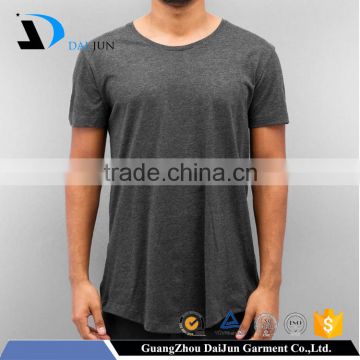 Daijun oem cheap grey 100% cotton plain oversize men t shirt make in china