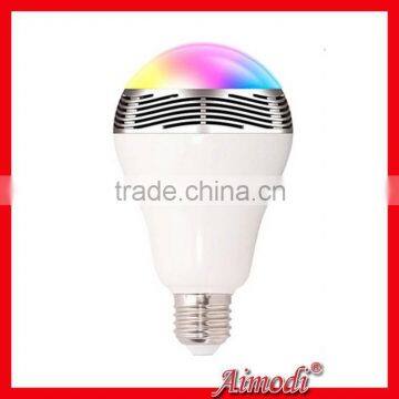 2015 manufacturer top sale Smart Bluetooth led bulb speaker