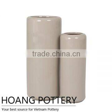 Cylinder Cream Planter / Pot Indoor Decoration