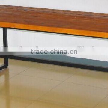 Wrought Iron leg with solid wood top table(XY140092)