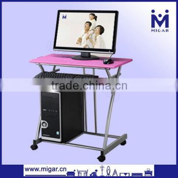 MDF pink Computer desk with castors MGD-1022Q home children furniture