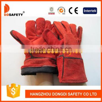 Red Cow Split Welding Gloves