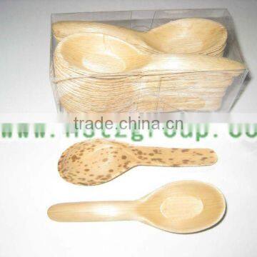 natural BBQ dried bamboo sheaths spoon