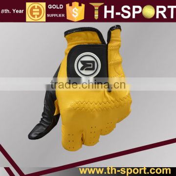 Custom Cabretta Leather Men Multi Colored Golf Gloves