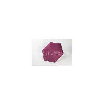 Pink UV Protection Umbrella Folding , Mini Pocket Umbrella For Event