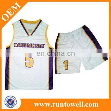 Sublimated reversible basketball jerseys