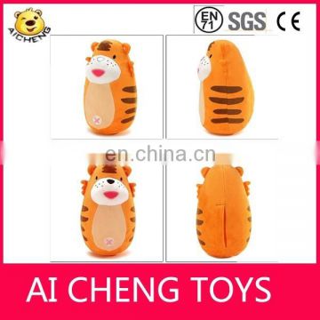 Lovely baby roly poly toys for baby plush tiger roly poly toy