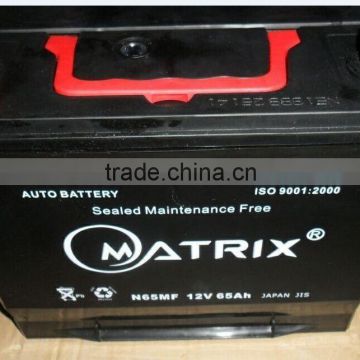 12V 65Ah Car Battery Wholesale Maintenance Free