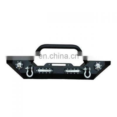 Front bumper for jeep wrangler jk with hooks,with high bright led light