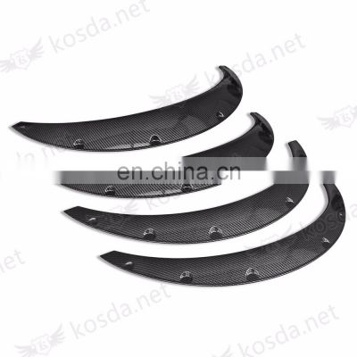 Accessories Durable ABS Car Fender Flare, Wheel Eyebrow in Carbon Fiber
