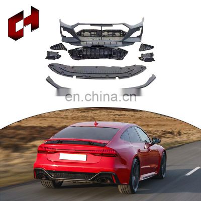 CH High Quality Front Rear Bar The Hood Exhaust Grille Hood Fender Installation Body Kit For Audi A7 2019-2021 To Rs7