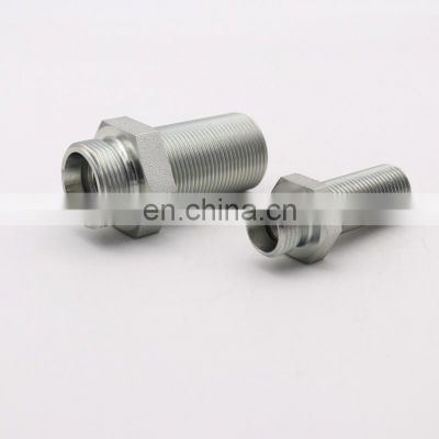 (QHH3748.2 SV) Straight fittings Bulkhead Connector carbon steel pipe fitting of high quality ISO9001