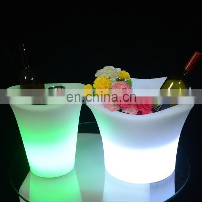 KTV/ Nightclub Party rechargeableCustom High Quality LED Champagne Ice Bucket Home LED Glowing LED Ice Bucket