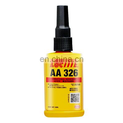 Loctites AA 326 Acrylic Structural Adhesive one component yellow super glue magnetic steel adhesive for Magnet Metal Glass 326