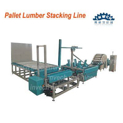 Hot SellinAmerica Type Pallet Wood Plank Stacker Automatic Pallet Wood Boards Stacking Machine Price