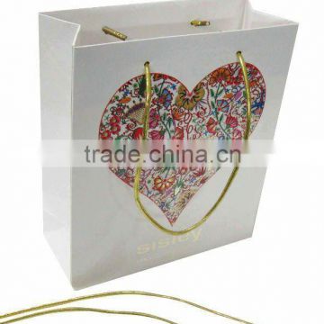 High quality hot stamping paper bag