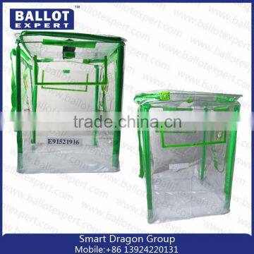 JYL-BB112 Best designer pvc voting box, clear customized pvc ballot box