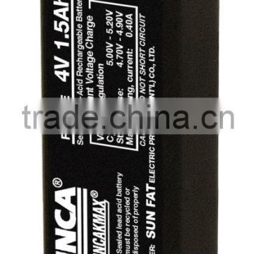 SUNCA Sealed Lead-Acid Rechargeable Battery RB415E/4V1.5AH