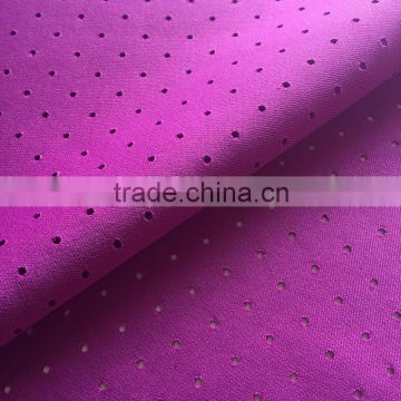 punching polyester double knitted fabric from china market