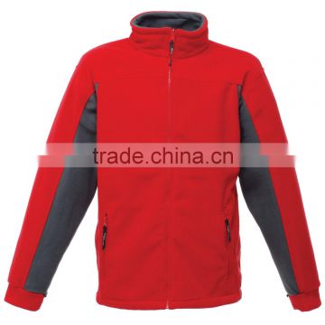 Active design mens red fleece jacket
