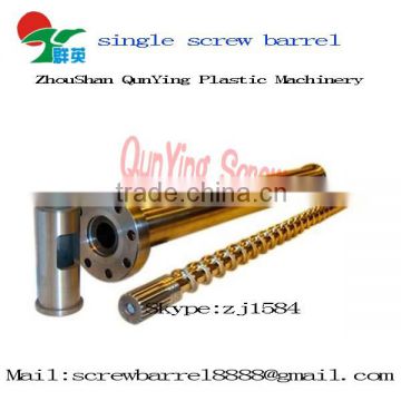 Single plastic extrusion screw for extruder machines
