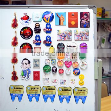 China high quality promotional home decor round flexible 3d magnet fridge