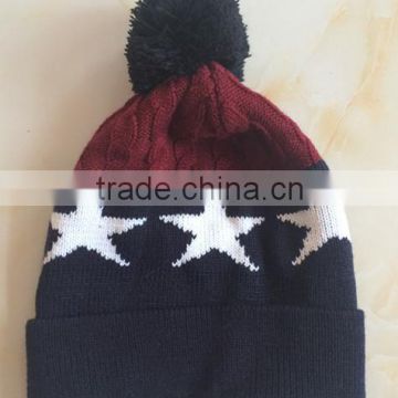 Popular Star Pattern Winter Knitted Hat
