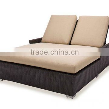 Double ajustable chaise - Rattan Sun bed