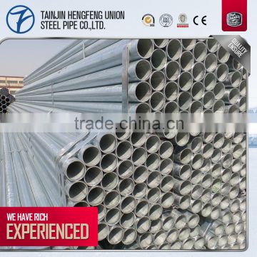 low carbon welded hot dip galvanized steel pipe
