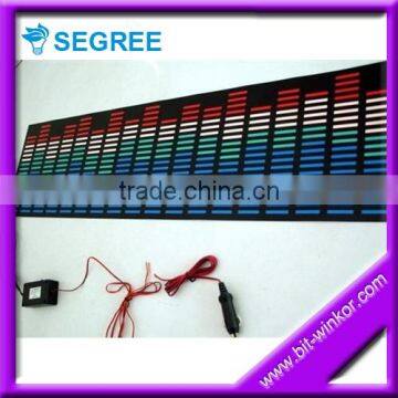 2013Excellent light low price Customized Sound Active Flashing EL Poster indoor/outdoor